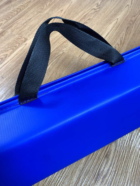6 10 MARFULA Balance Beam - Folding Floor Gymnastics Equipment for Kids, Non Slip Base - FT to FT for Home Gym Use