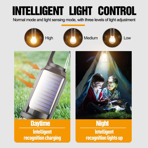 Bulb Lantern3 Backpacking, (T01) Solar Tent Camping Light Rechargeable Portable LED Camping Lighting Modes Tungsten