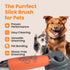 GoPets Professional Slicker Brush for Dogs and Cats - Gentle Dematting & Detangling, Self-Cleaning Comb, Comfortable