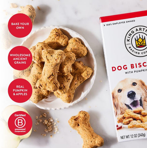 Dog Biscuit Mix, Pumpkin & Apple, Homemade Dog Treats, 12oz by King Arthur Baking Company