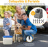 Adjustable Elevated Dog Bowl Stand, Fits 6-11 inches Bowls, 4 Height Adjustments for Large, Medium, and Small Dogs