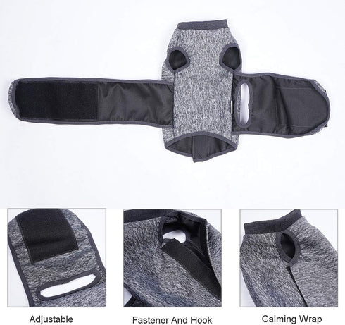 Coppthinktu Cat Anxiety Jacket - Vet Recommended Calming Solution Shirt for Cats, Anti-Anxiety Wrap for Travel &