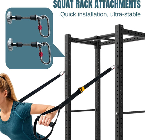 Juglok 2pcs 2"x2" 3"x3" (1/2" 1" Power Rack Attachments,Fits & Frames & Holes) ,Squat Rack Attachments for Strength