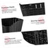NOLITOY Bike Front Carrier Basket Braided Plastic Bike Vegetable Basket Black Retro Style Front Handlebar Storage