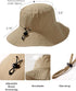 Waterproof Sun UPF 50+ Bucket Hat, UV Protection Packable Brimmed Boonie for Women Men Summer Hiking