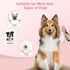 Slicker Brush, PETPAWJOY Dog Brush for Gently Cleaning Shedding Dog Hair for Small Dogs and Cats (Pink)