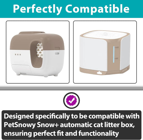 Joworthy 6+12 Pcs Fragrance Boxes Compatible with PetSnowy Snow+ Automatic Cat Litter Box, Includes Refill Beads