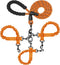 3 Dog Leash No Tangle, Heavy Duty Multiple Dog Lead with Shock Absorbing Bungee and Padded Handle for Medium Large Dogs