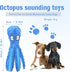 12.5In Squeak Dog Toy, Plush Octopus Dog Toy with Crinkle Paper and Squeaky Inside, No Stuffing Dog Toys for Indoor Dog