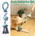Dog Rope Toys 2 Pcs, Indestructible Chew Toys for Aggressive Chewers, Tough Teething Toys for Small to Large Breeds