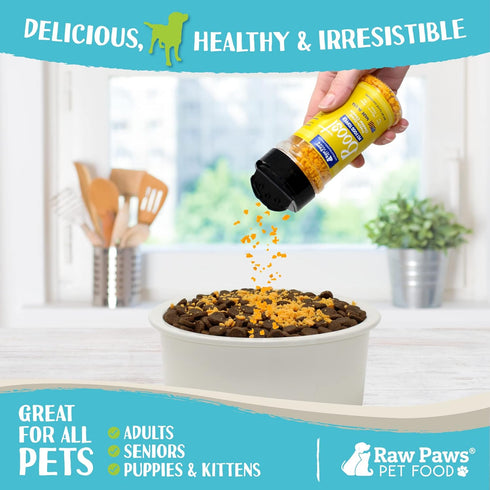 Raw Paws Boost Pet Food Topper Freeze-Dried Cheese, 3.6-oz, Made in USA, Dog Food Toppers