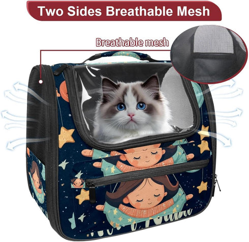 (3) Backpack Backpack Hello Baby Cat Carrier Pet Carrier for Small Dogs and Medium cat Puppy Kitten Bunny