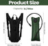 Liliful 4 Pcs Hydration Pack Backpack with 3 Liter Bladder, Tactical Water Backpack for Hiking Cycling