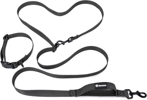 9ft Dog Leash Waist Leash for Hands-Free Walking, Adjustable Heavy Duty Training Belt for Pet Supplies