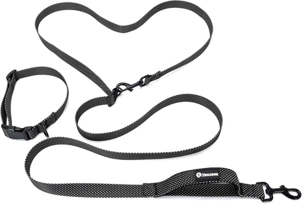 9ft Dog Leash Waist Leash for Hands-Free Walking, Adjustable Heavy Duty Training Belt for Pet Supplies
