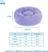 Best Pet Supplies Round Donut Dog Bed with Plush Faux Fur Fabric, Calming Cushion for Indoor Pets, Lavender, 20x20x6''