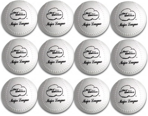 Sky Bounce Sponge Baseball (White, 12-Pack)