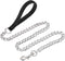 Pettom Heavy Duty Dog Chain Leash, Metal Lead with Padded Handle for Medium Large Dogs (6'/2.0mm Small Chain, Black)