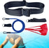 Swimming Resistance Training Set, Aquatic Resistance Belt, Swim Parachute, Pool Harness Trainer, Swim Exercise Accessory