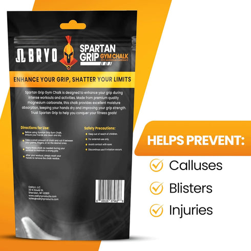 Spartan Grip Loose Chalk Bag Refill - 3.5oz Premium Sports Chalk for Weightlifting, Climbing, and Gymnastics