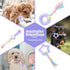6 Pack Puppy Teething Toys, Cute Purple Chew Toys for Puppies 0-6 Months, Soft Rubber Rope