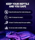 2Pack 100W Bulb E26/E27 REPTI ZOO Reptile Heat Lamp Reptile Night Heat Night Heat Lamp Without UVA for Turtle Bearded