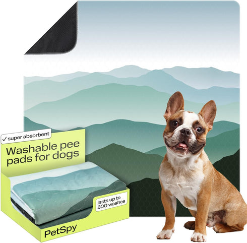 PetSpy Washable Pee Pads for Dogs, Waterproof Reusable Puppy Pads, No-Slip Surface for Potty Training
