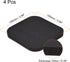 uxcell Treadmill Mat-3.9"x3.9" Exercise Equipment Mat for Floor Protection Sound Reduction, Black 4Pcs