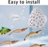 Penitue 2pcs Shrimp Hides for Aquarium, Multi-Hole Shrimp Dome Hide House with Suction Cup Coral Design Betta Fish Toys
