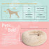 Small Dog Bed, Calming Anti-Anxiety Bed for Small Medium Large Dogs, Machine Washable, Beige