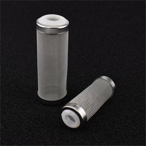 baoauh 10pcs Aquarium Stainless Steel Mesh Filter Guard Fish Tank Filter Stainless Steel Inlet Case Mesh Shrimp Nets