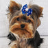 PET SHOW Bowknot Dog Hair Bows with French Barrette Clips - Pack of 10 Grooming Accessories for Yorkie, Teddy, Puppies