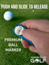 Premium 5-in-1 Golf Divot Repair Tool and Ball Marker, Switchblade Design, Golf Gift