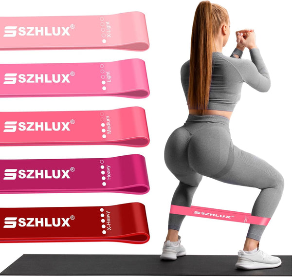 SZHLUX Resistance Bands Set with Instruction Guide and Carry Bag, Versatile for Body Sculpting and Strength Training