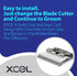 XCEL Ceramic Coarse Pet Replacement Cutter Blade - Compatible with Andis, Oster A5, and Wahl KM Series (2)