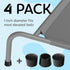 IMPRESA 4 Pack Elevated Dog Bed Feet, 1” Wide to Protect Floors, Raised Dog Bed Stabilizers, Attachable Dog Cot Bed Leg