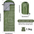 Tudomro 2 Pcs Camping Sleeping Bag for Adults, Lightweight Packable Waterproof Gear for Spring Summer Fall