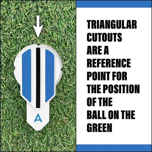 Alignment Ball Mark Putting Alignment Aid Tool - Golf Ball Marker - Rotate to Aim - Golf Gift Accessory for Men & Women