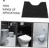 6-piece Set Garneck U-Shaped Toilet Training Pad Washable Bathroom Rug Funny Designs for Potty Training Toilet Bowl Mat