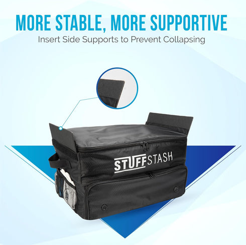 STUFFSTASH Golf Trunk Organizer; Strong, Won't Collapse; Storage for Tees, Gloves, Balls; Essential Golfer Gift for Men