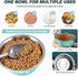 Stainless Steel Dog Bowls, Nonslip Rubber Bottom No Spill Proof for Large Medium Small Breed Dogs (Green, 6.6 Cups/53