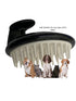 G.B.S Bath Time Silicone Pet Shampoo Brush and Massager, Black.