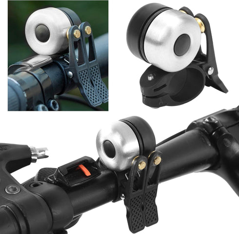 plplaaoo Classic Bike Bell, Vintage Bicycle Double Bell with Loud Sound for Cycling Accessory
