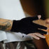 Vaguelly Breathable Fingerless Nylon Billiard Gloves, Wear-Resistant Three-Finger Sports Gloves for Pool and Snooker