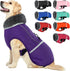 QBLEEV Warm Dog Coat - Reflective, Waterproof Winter Turtleneck Jacket for Cold Weather, Christmas Vest