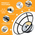 2PCS Sponge Core Dog Cat Cone Collar for After Surgery Recovery, Inflatable Dog Cone Alternative, Lainergie Dogs Donut