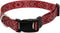 Country Brook Petz Deluxe Red Bandana Dog Collar, Made in The U.S.A., Rustic Designs (1 Inch, Medium)