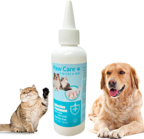 Treatment,3.4oz Dog Paw Cleaner, Paw Cleaner for Dogs, Dog Licking Paws Dog Paw Cleaning Solution, Dog Foot Cleaner, No