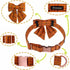 Maca Bates Thanksgiving Day Halloween Checkered Dog Collar with Grid Bow Plaid Bowtie, Adjustable Cute Collars for