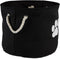 Bone Dry Pet Storage Collection Small Round Collapsible Bin, Black